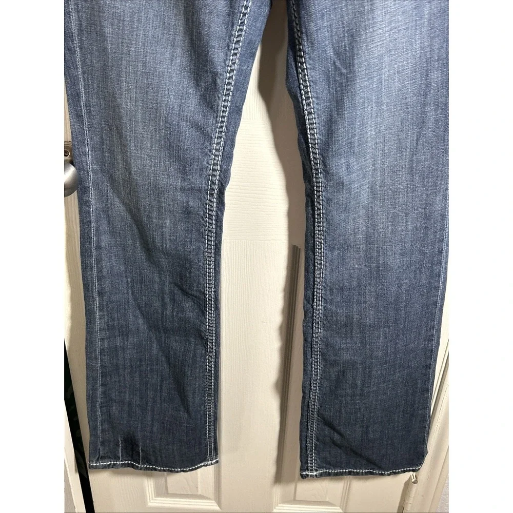 Witness Wear Lace Pocket Jeans Womens‎ Bootcut Blue Denim Size 14  Waist 32